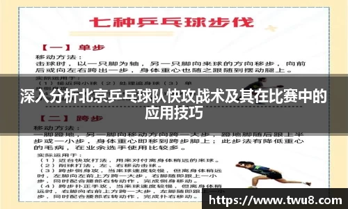 深入分析北京乒乓球队快攻战术及其在比赛中的应用技巧